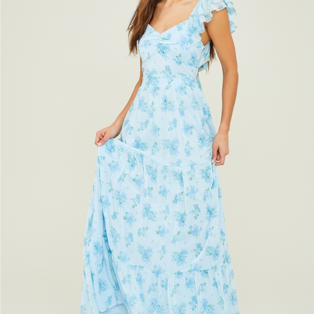 Altar’d State Blue Lotte Maxi Dress